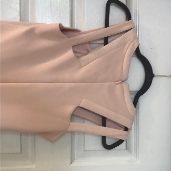 GUESS Blush Pink Body-Contour Mini-dress Size 6 - Picture 4 of 4